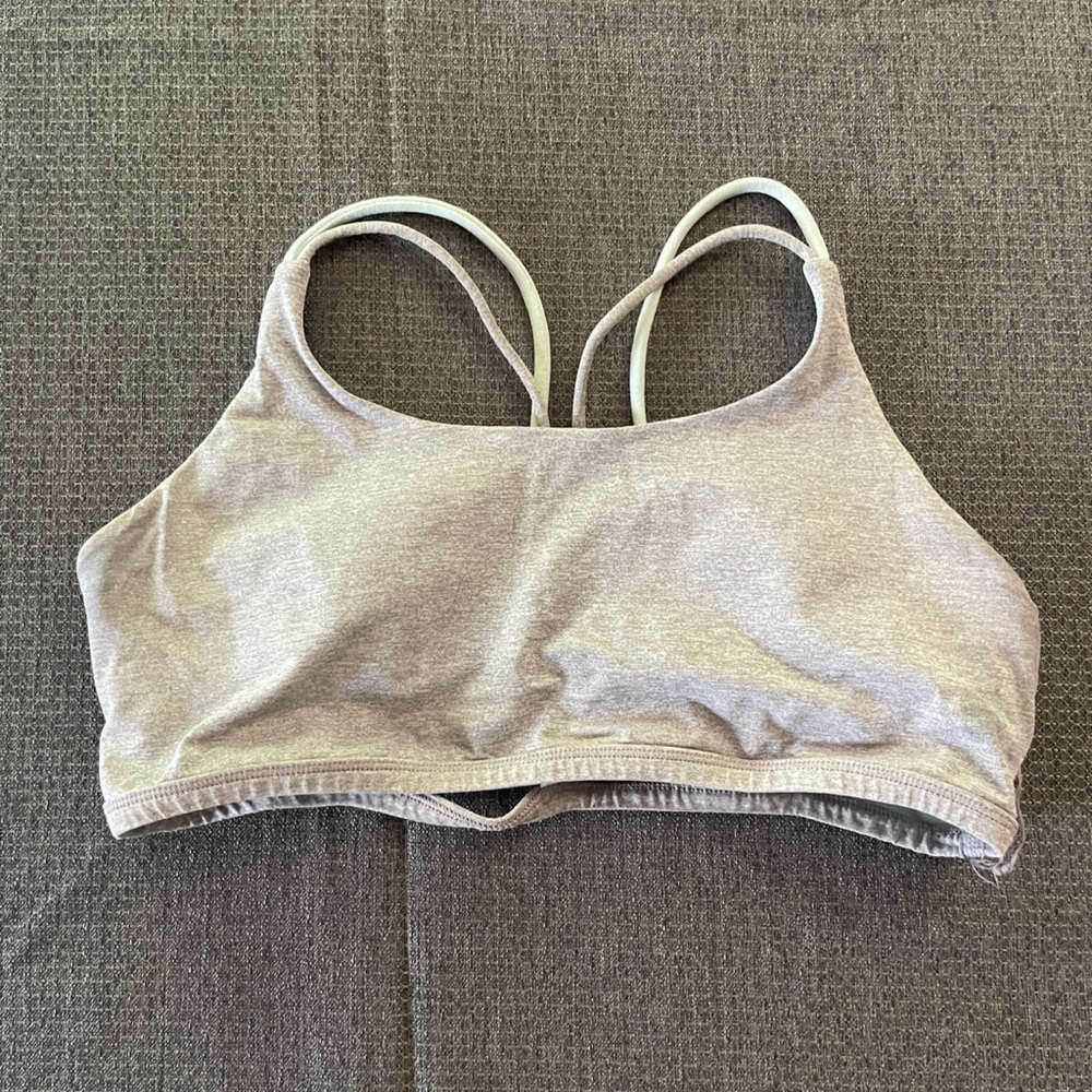 Ivivva Cross Back Sports Bra Size 14 Adult XS Gray